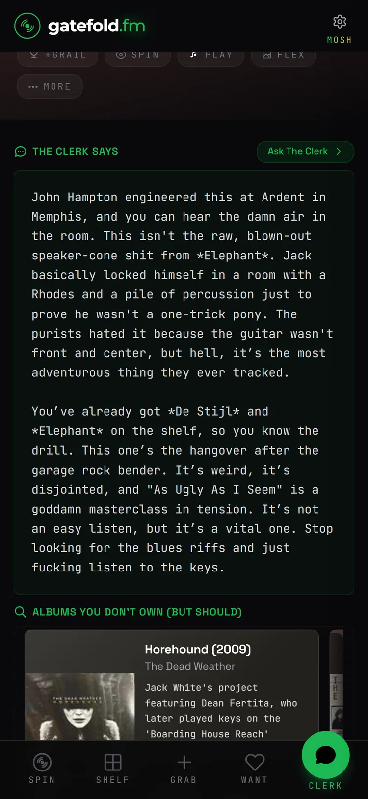 Albums You Don't Own But Should — Clerk recommendations