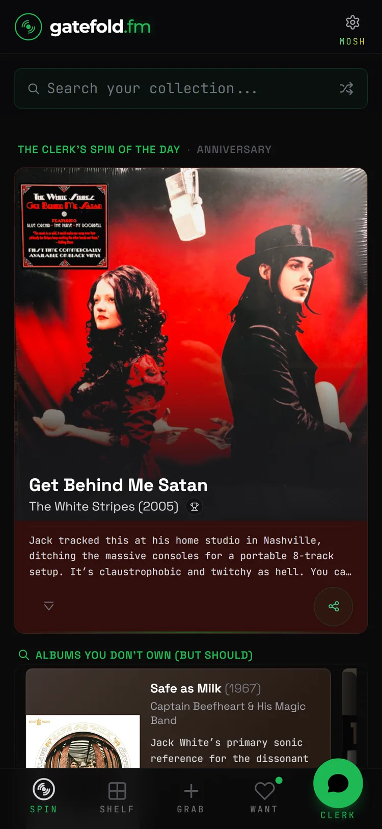 Spin of the Day — The Clerk picks Beck Odelay with weather context