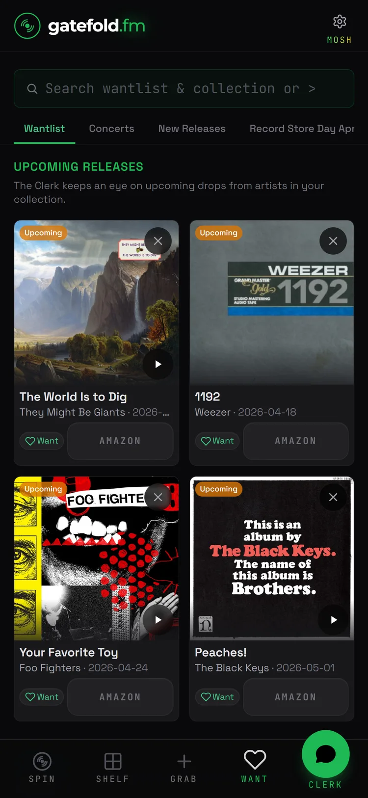 Hunt-Empfehlungen — verbundene Alben und Deeper Cuts